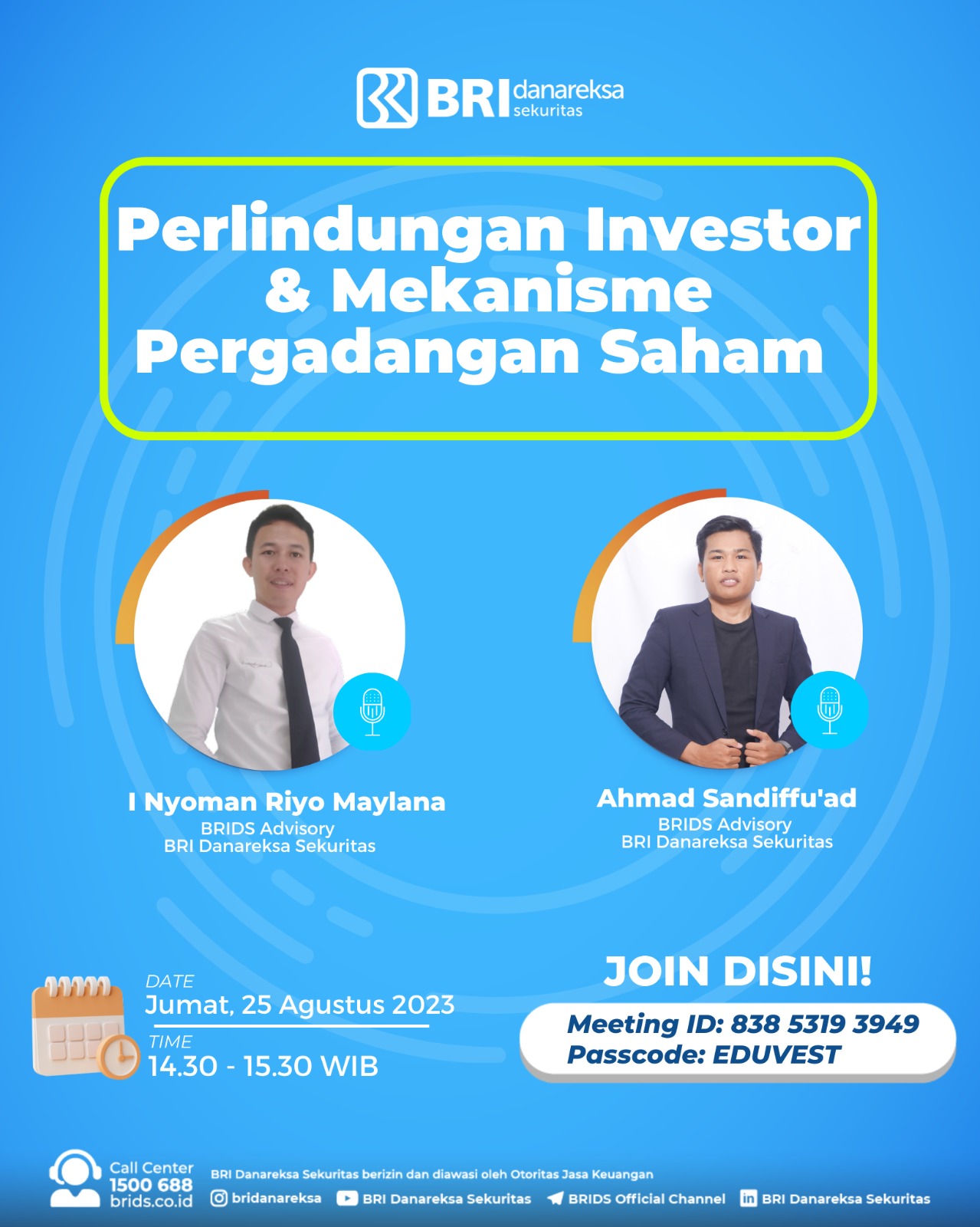 Perlindungan Investor & Mekanisme Pergadangan Saham (25 Agustus 2023)