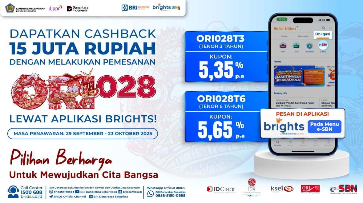Penawaran SBN Seri ORI028 Telah Dibuka!