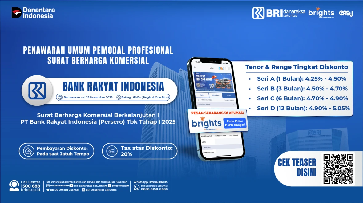 💰 PELUANG INVESTASI ISTIMEWA: SBK BRI Tahap I 2025! 💰