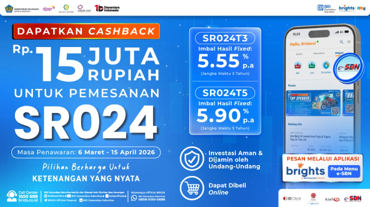 📢 DAPATKAN CASHBACK HINGGA Rp15 JUTA!